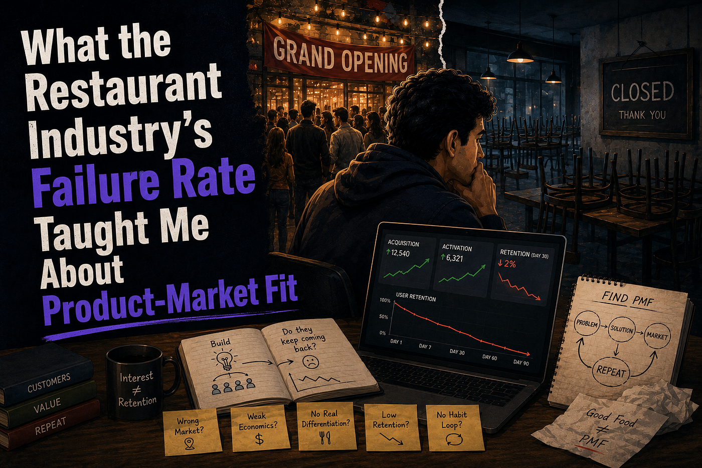 What the Restaurant Industry’s Failure Rate Taught Me About Product-Market Fit
