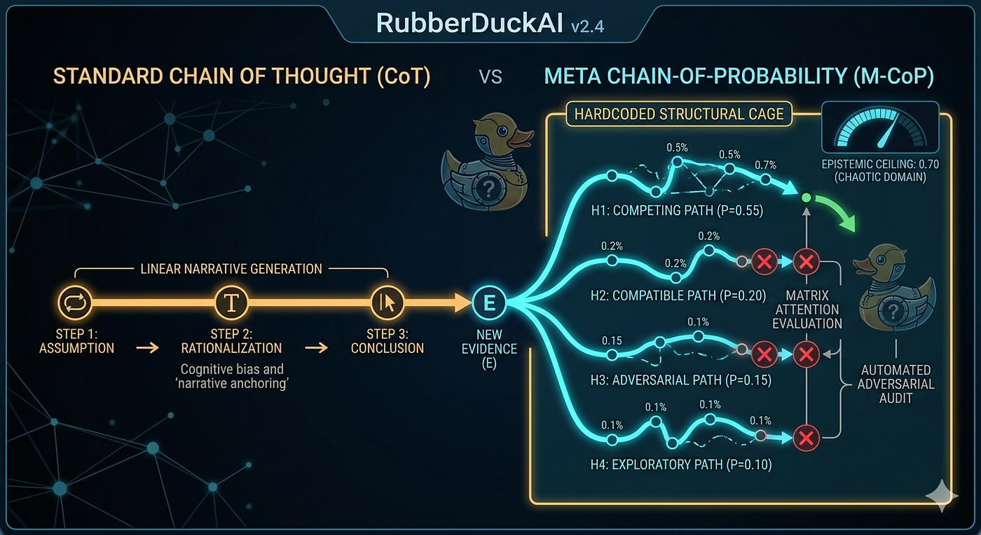 Beyond the Monologue: Why AI Needs Meta Chain-of-Probability (M-CoP)