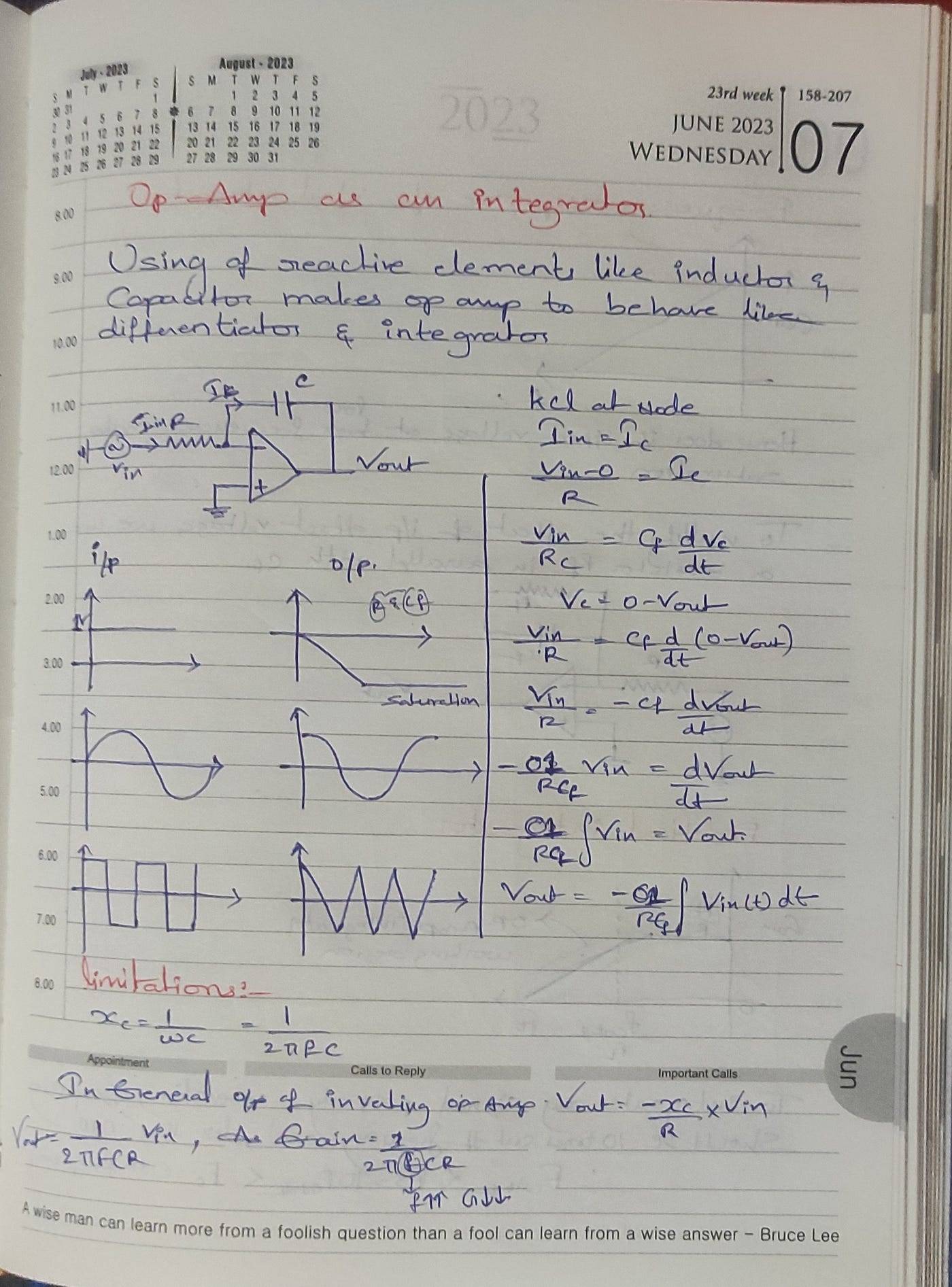 integrator and differentiator