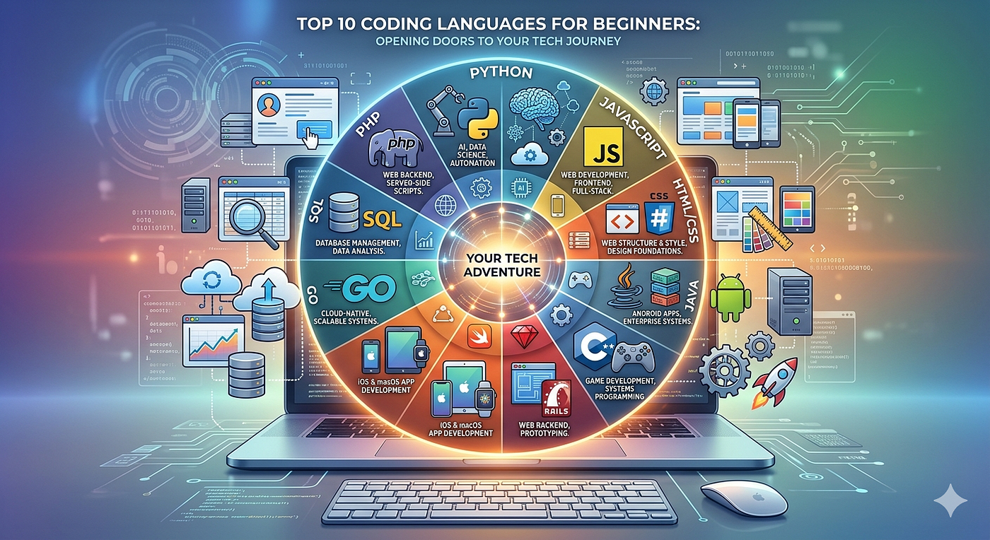 Top 10 Coding Languages Every Beginner Should Know