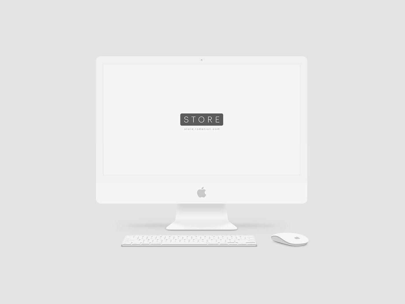 Free iMac 24inch Mockup 2021  uistoredesign