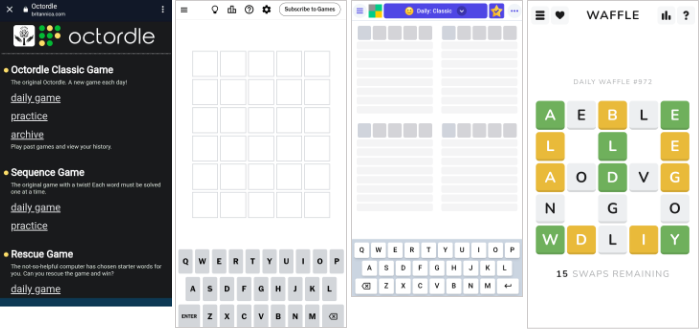 Octordle, I need a word. A few improvements would turn this game… | by  Chris Raymond | UX Collective