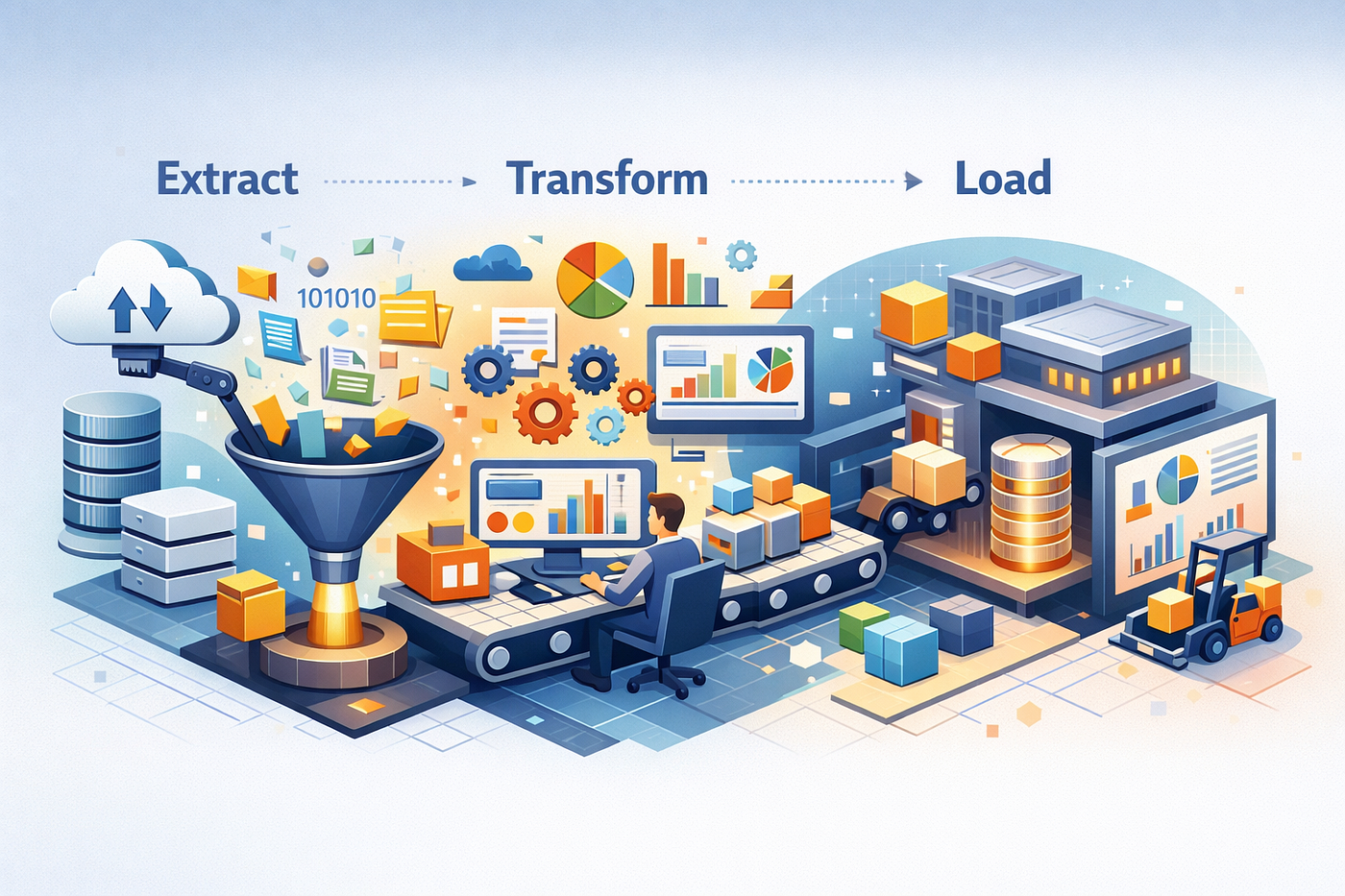 Proses ETL (Extract, Transform, Load) dalam Pembangunan Data Warehouse