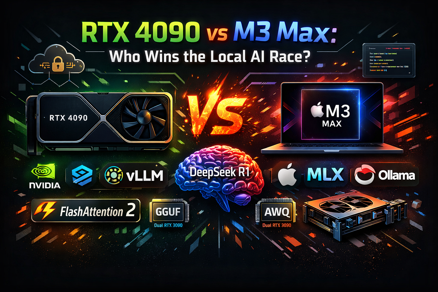 アリヤラマダン RTX 4090 vs M3 Max: Who Wins the Local AI Race? | by ThamizhElango
