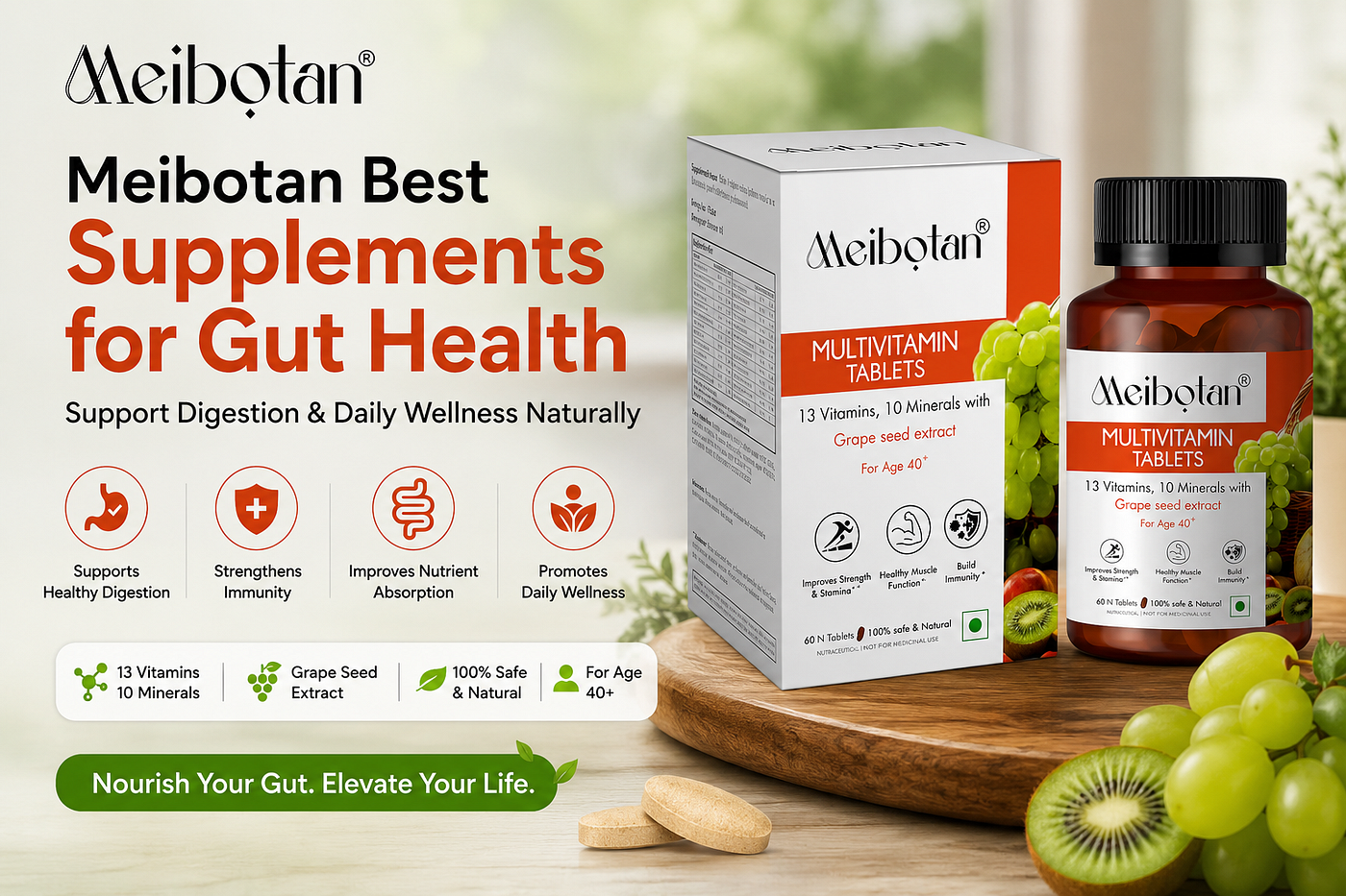 Meibotan Best Supplements for Gut Health: Support Digestion & Daily Wellness Naturally