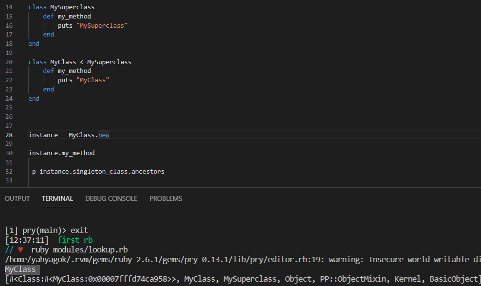 Method Lookup in Ruby. This week, I would like to talk about