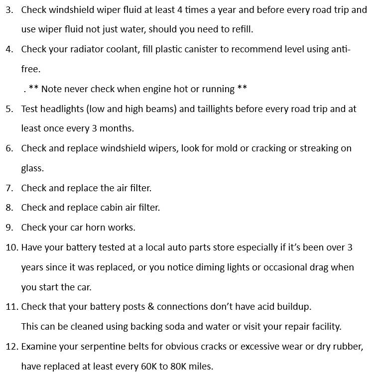 General car maintenance information — screenshot #2