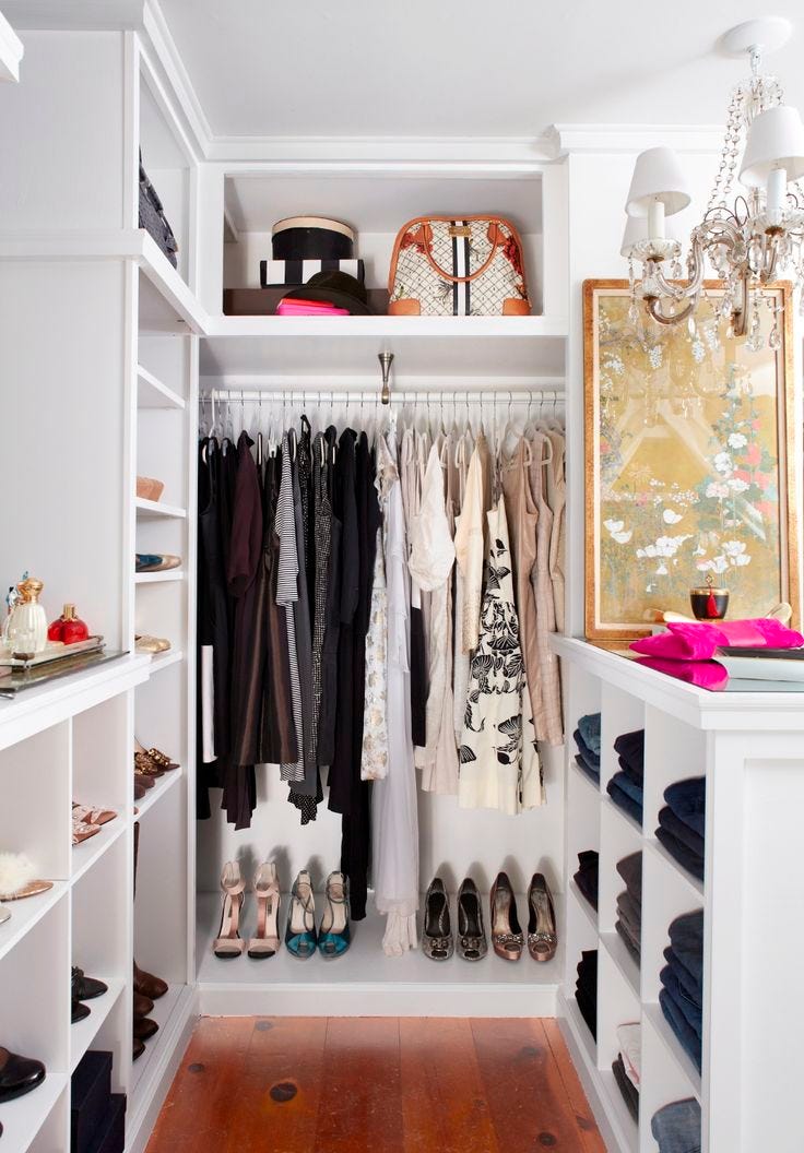 Dressing Room: 15 Basic Rules. Storage systems, shelves, and sections… | by  Betty Moore | Medium