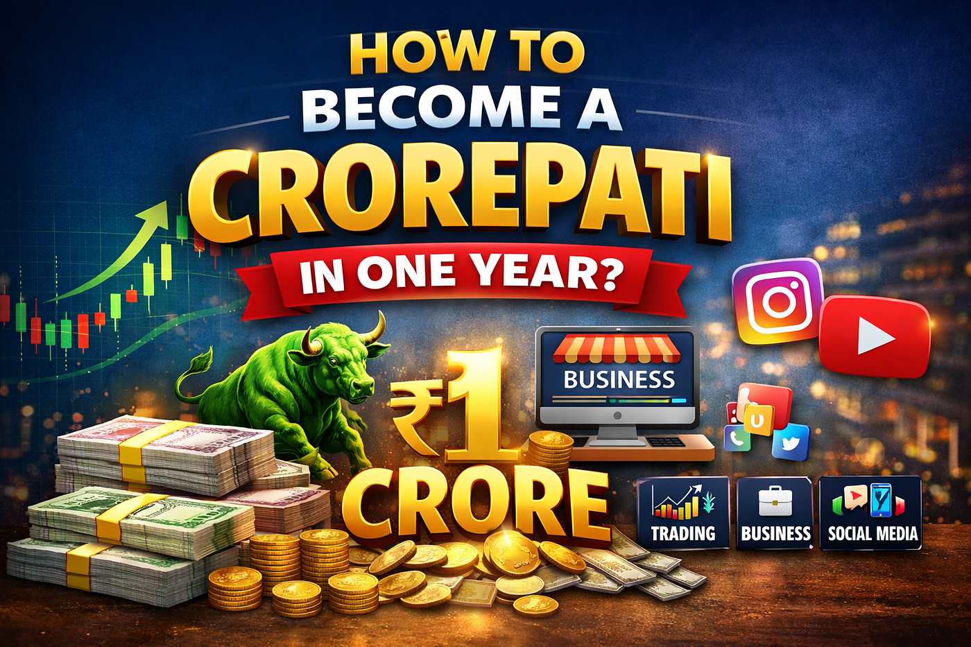 How to Become a Crorepati in One Year: Real Strategies, Calculations, and Truths