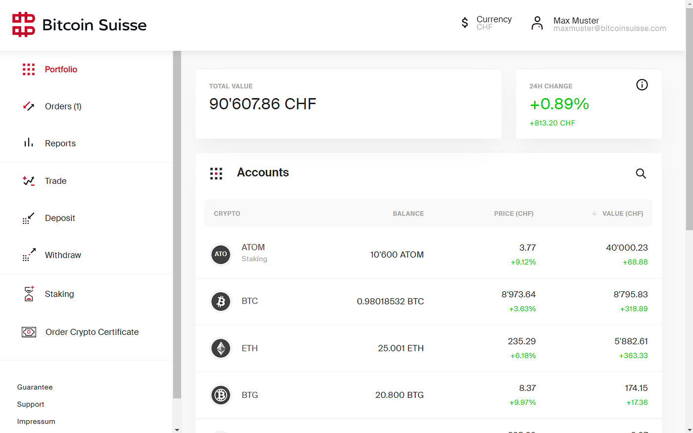 How to Stake ATOM on Cosmos with Bitcoin Suisse | by Ian Simpson | Medium