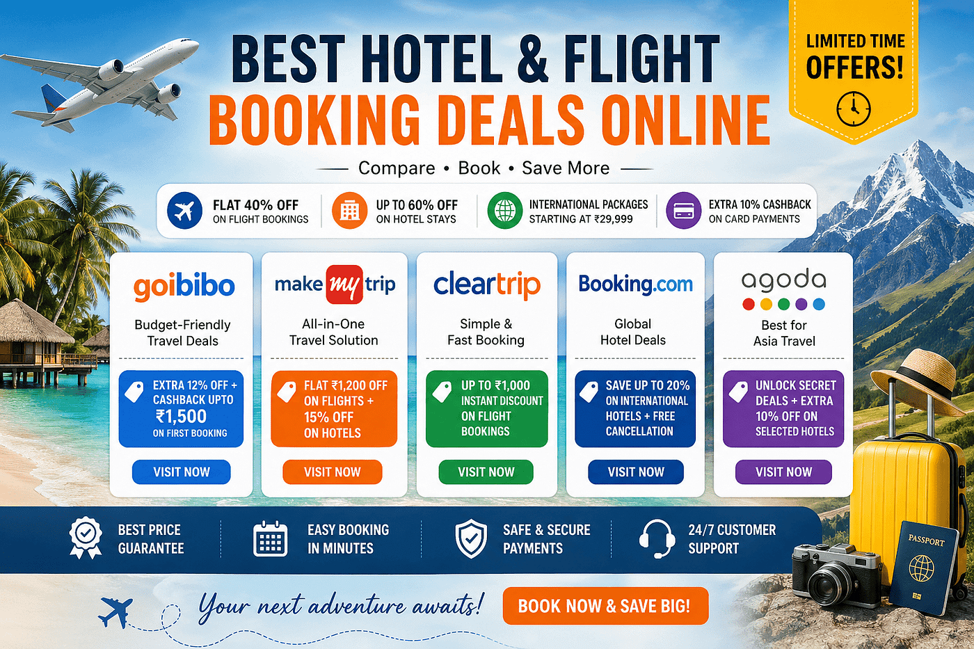 Best Hotel & Flight Booking Deals Online (2026 Guide)