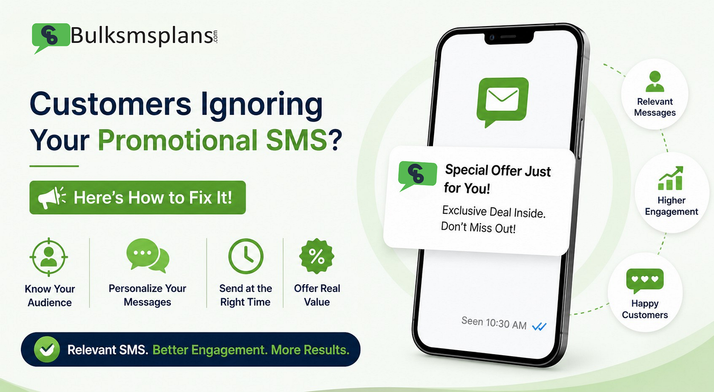 Why Customers Ignore Promotional SMS and How to Fix It | BulkSMSPlans