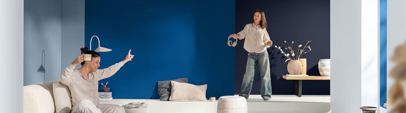 Blue Colour Paint Ideas for Your Malaysian Living Room
