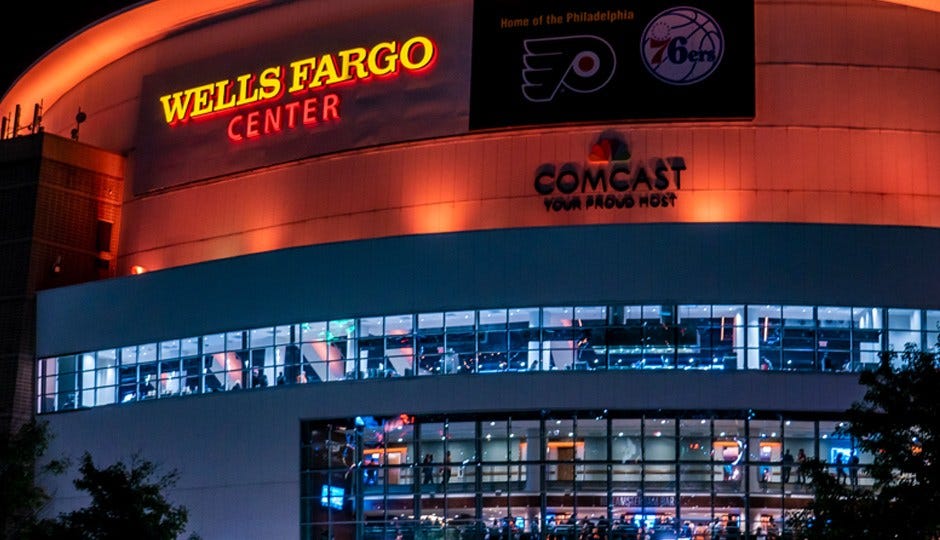 Sixers ticket prices soar for first Wells Fargo Center game with fans in  over a year - Philadelphia Business Journal