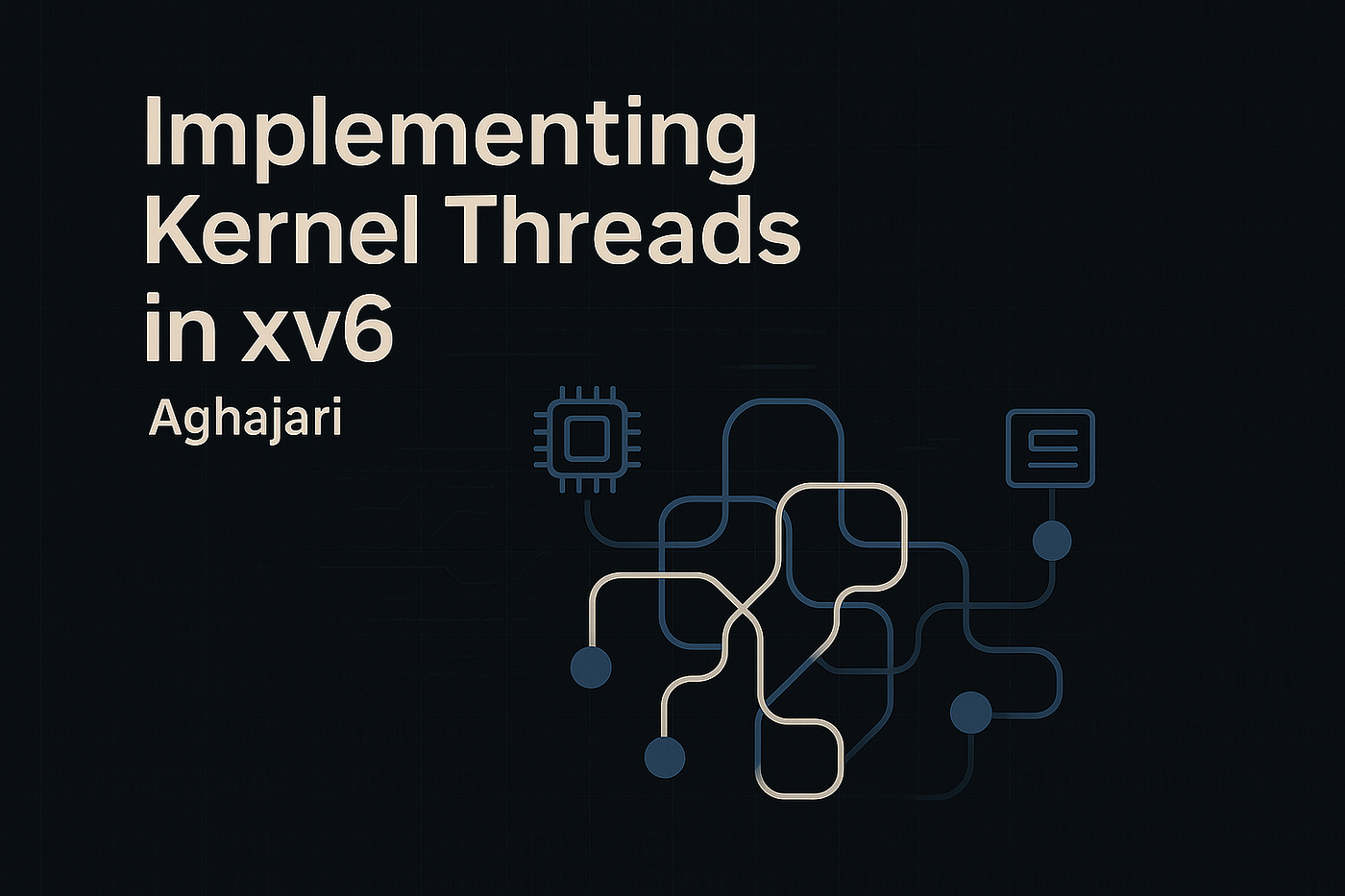 Implementing Kernel Threads in xv6