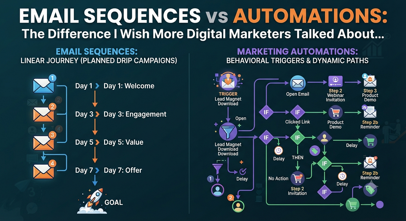 Email Sequences vs Automations: