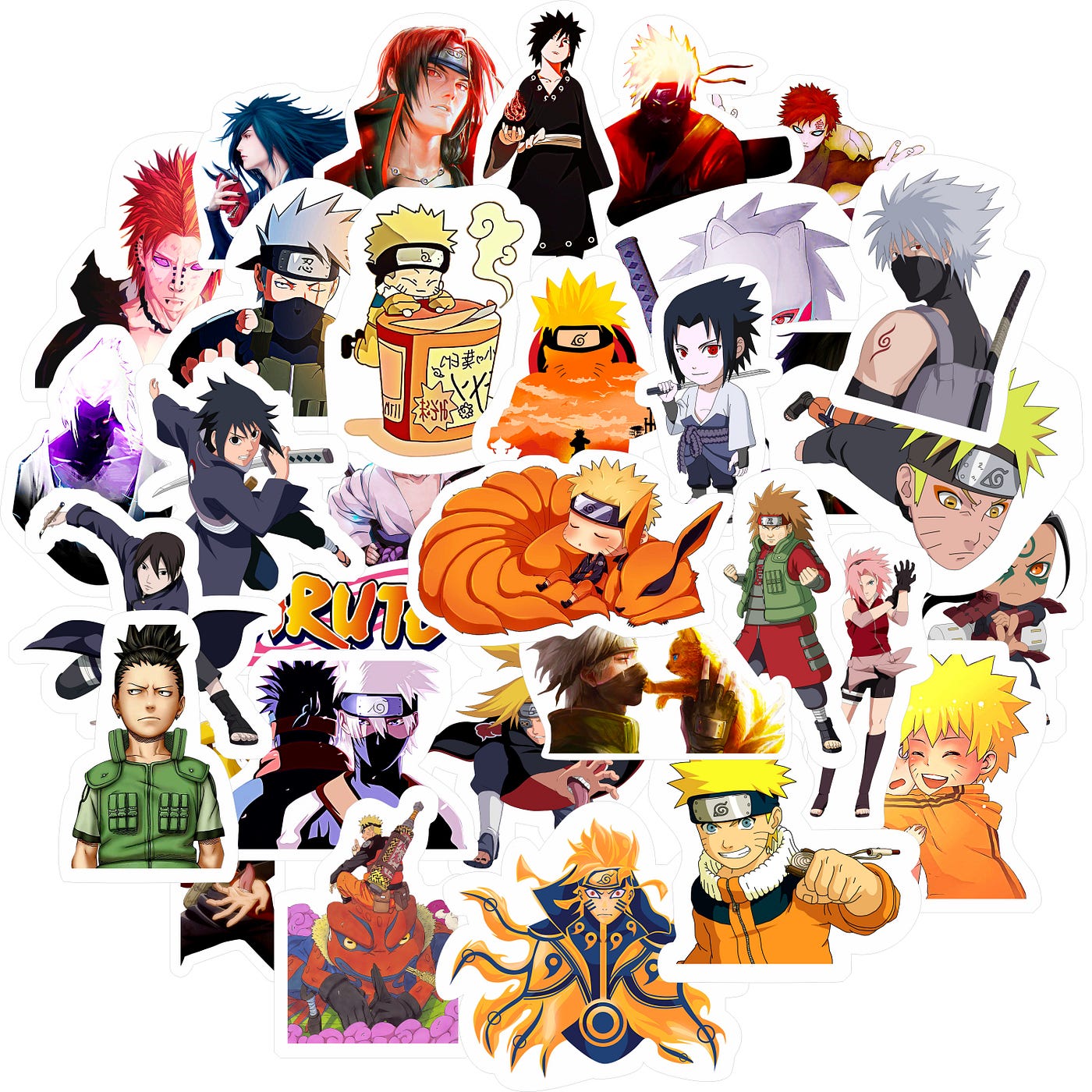 Naruto Stickers - rousrie - Medium