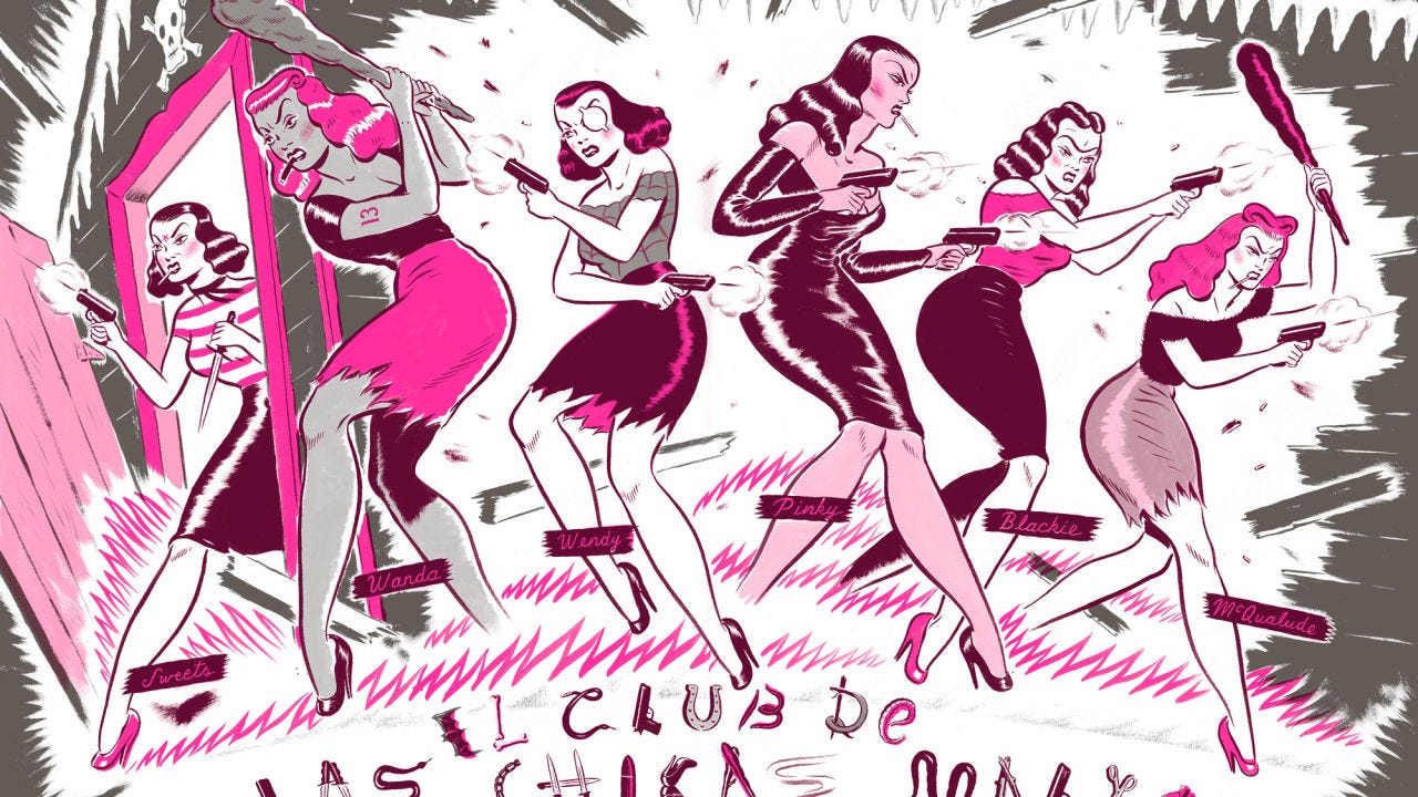 El club de las chicas malas: amanecer rosa', de Ryan Heshka | by Josep  Oliver | Papel en Blanco