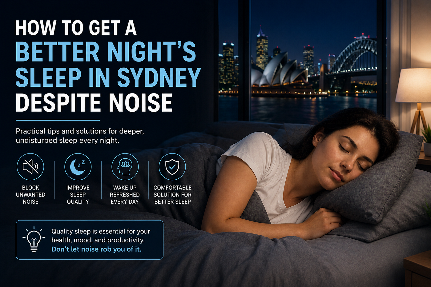 How to Get a Better Night’s Sleep in Sydney Despite Noise