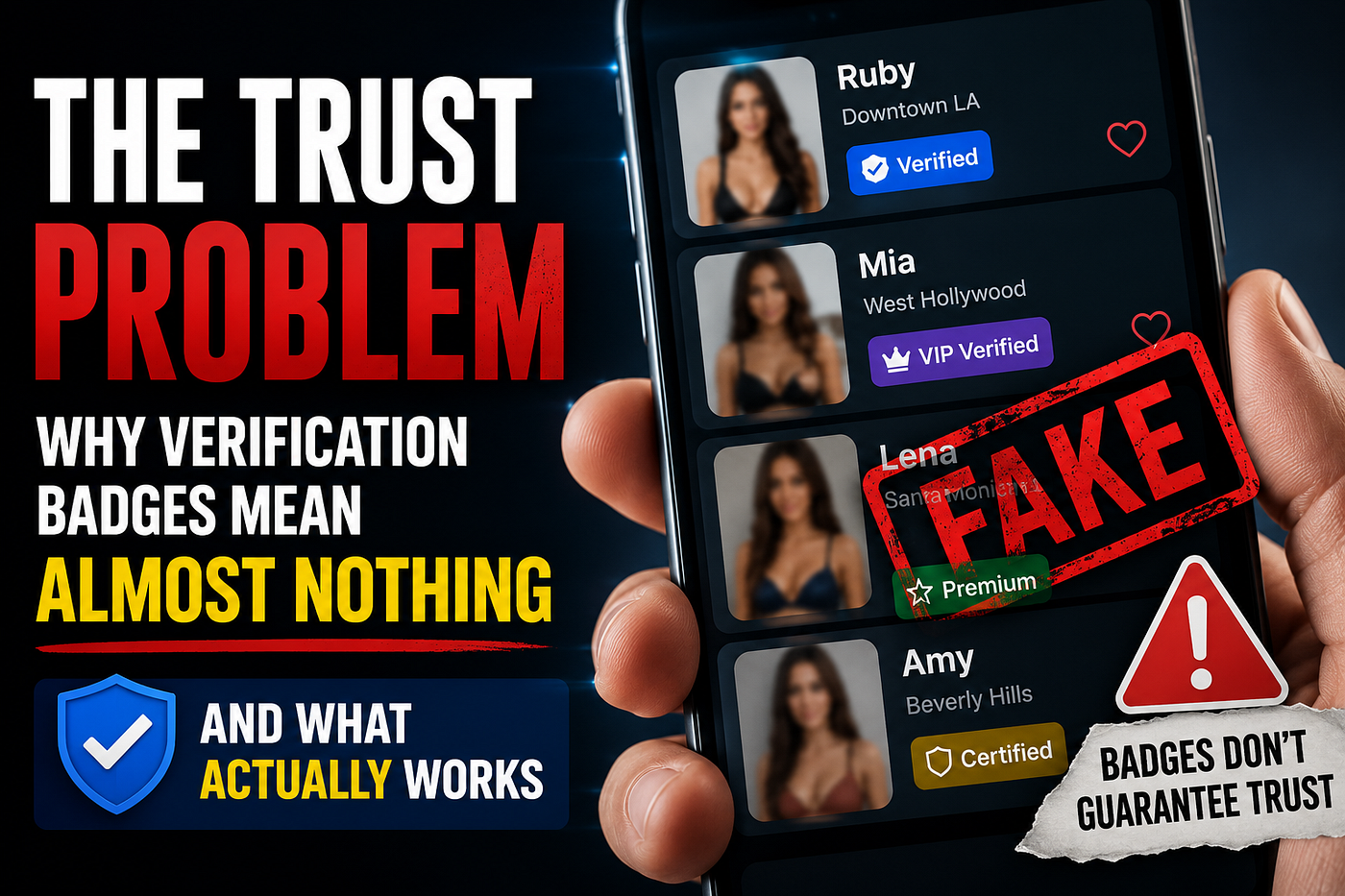 The Trust Problem: Why Verification Badges on Escort Platforms Mean Almost Nothing (And What…