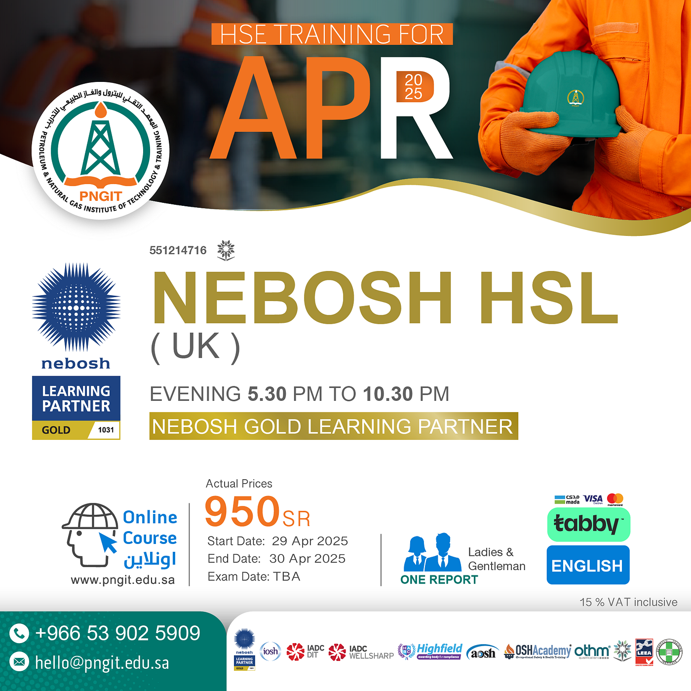 NEBOSH HSL Course