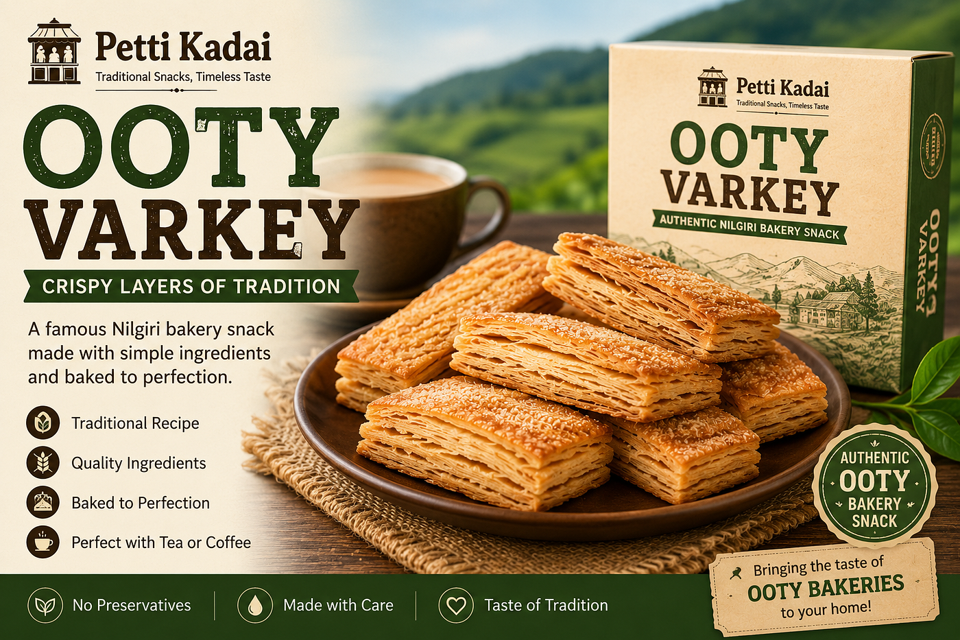 Ooty Varkey Online — Crispy Layers of Tradition in Every Bite | Petti Kadai