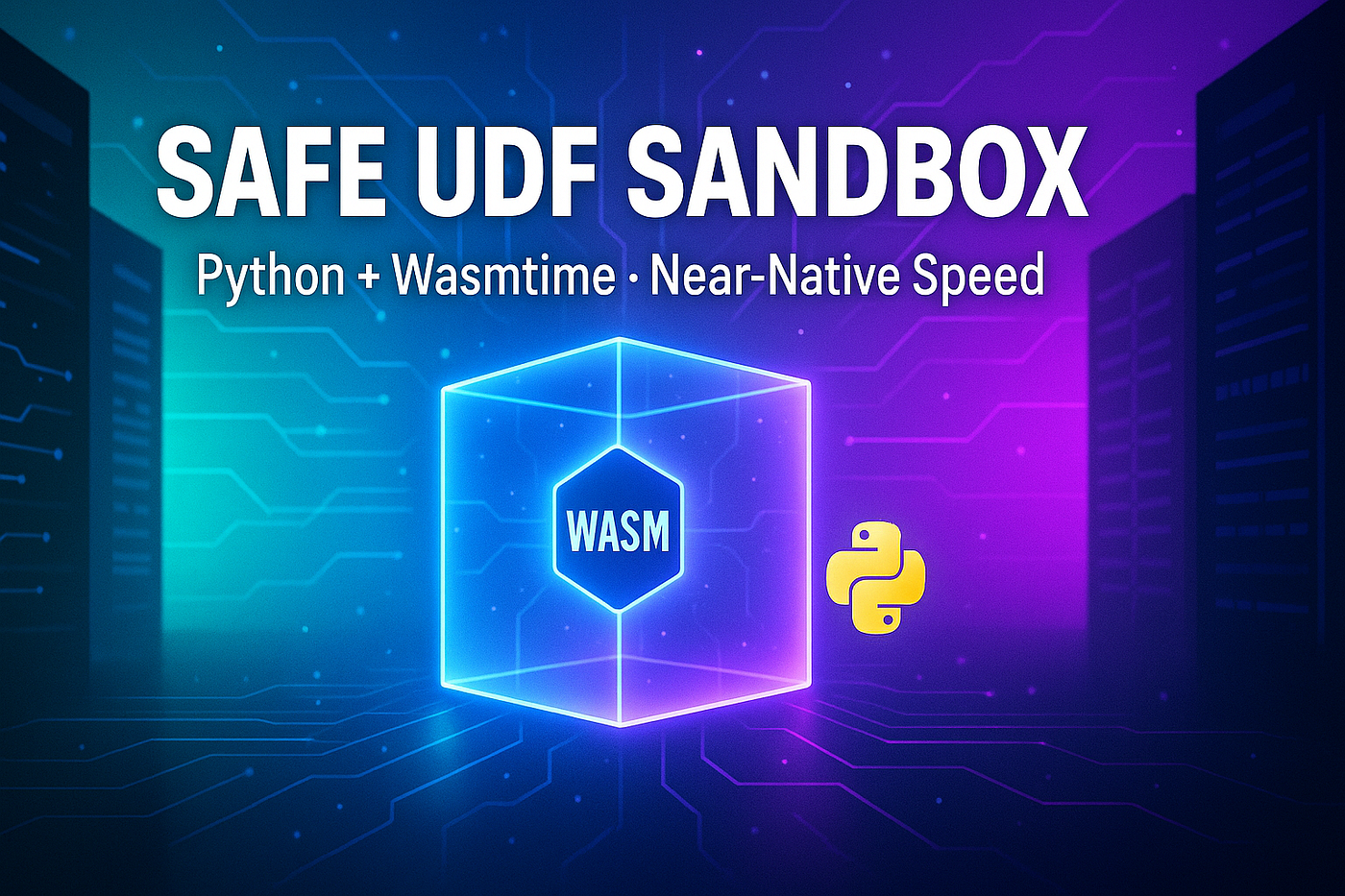 Python + Wasmtime in Servers: Safe Sandbox for Untrusted UDFs at Near-Native Speed