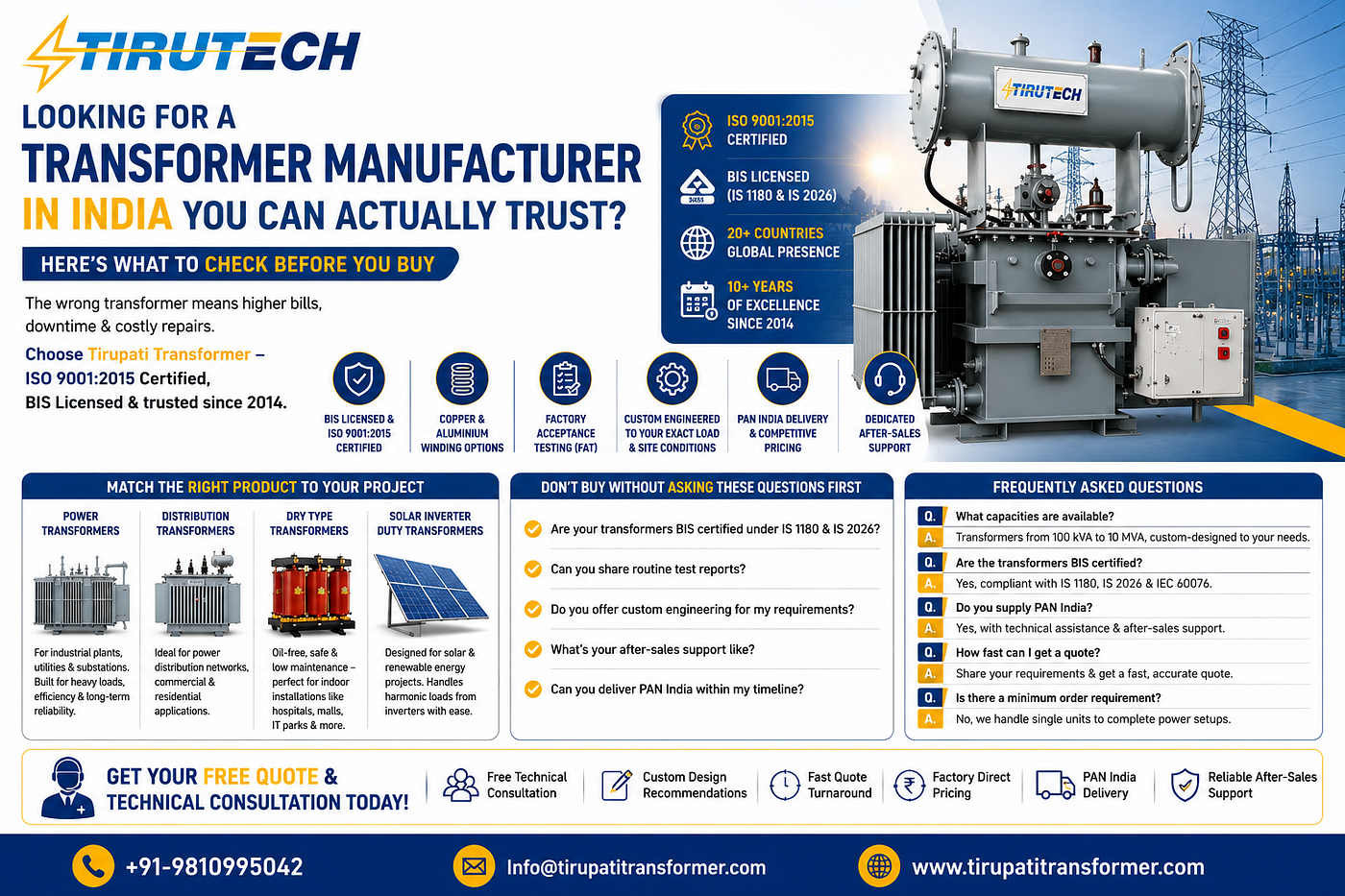 Looking for a Transformer Manufacturer in India You Can Actually Trust?