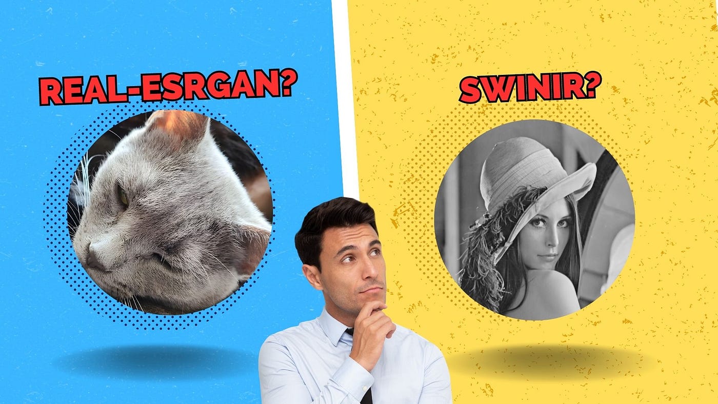 Real-ESRGAN and SwinIR are both upscaler AI models. When should you use one  vs. the other? | by Mike Young | Geek Culture | Medium