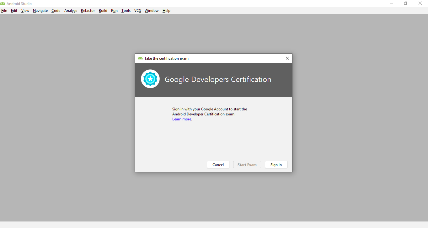android studio certification