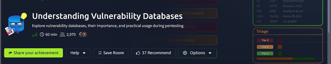 Understanding Vulnerability Databases | TryHackMe