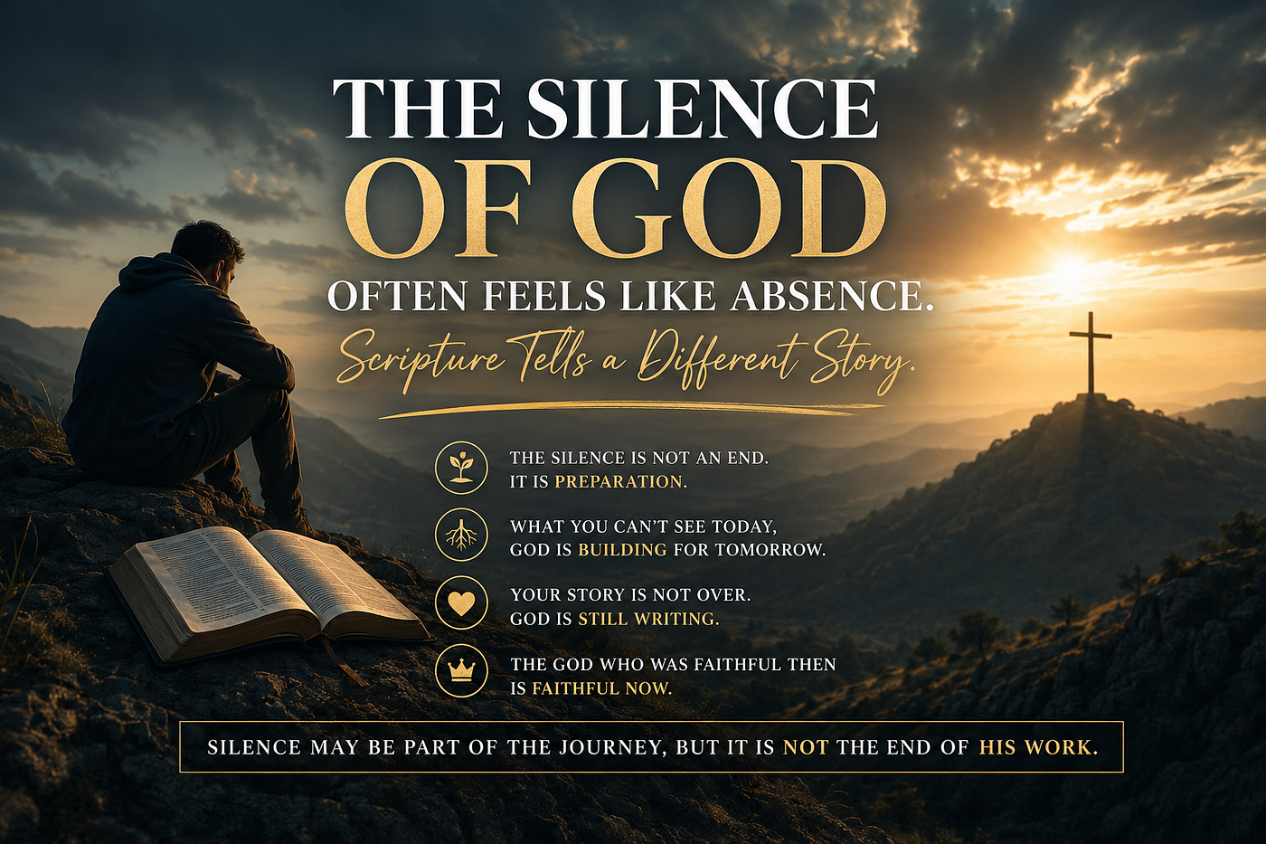The Silence of God Often Feels Like Absence. Scripture Tells a Different Story.