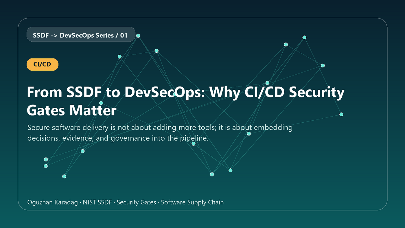 From SSDF to DevSecOps: Why CI/CD Security Gates Matter