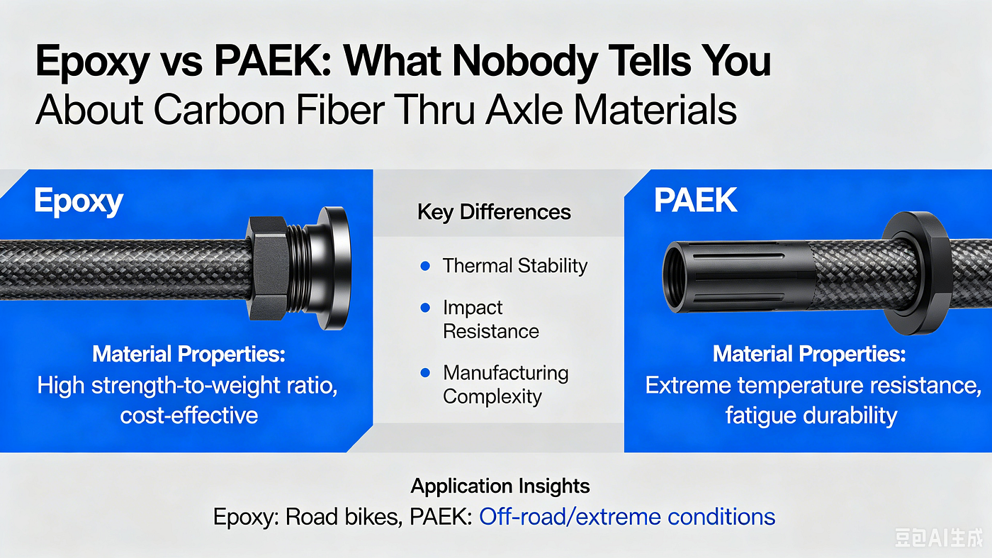 Epoxy vs PAEK: What Nobody Tells You About Carbon Fiber Thru Axle Materials