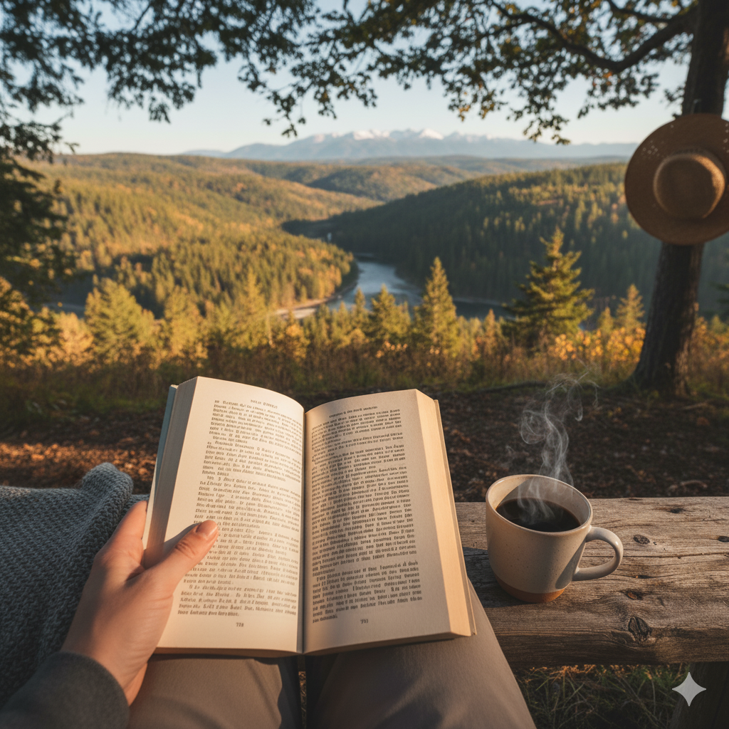 휴식을 취하고, 독서를 하며, 삶을 즐기세요.<BR>