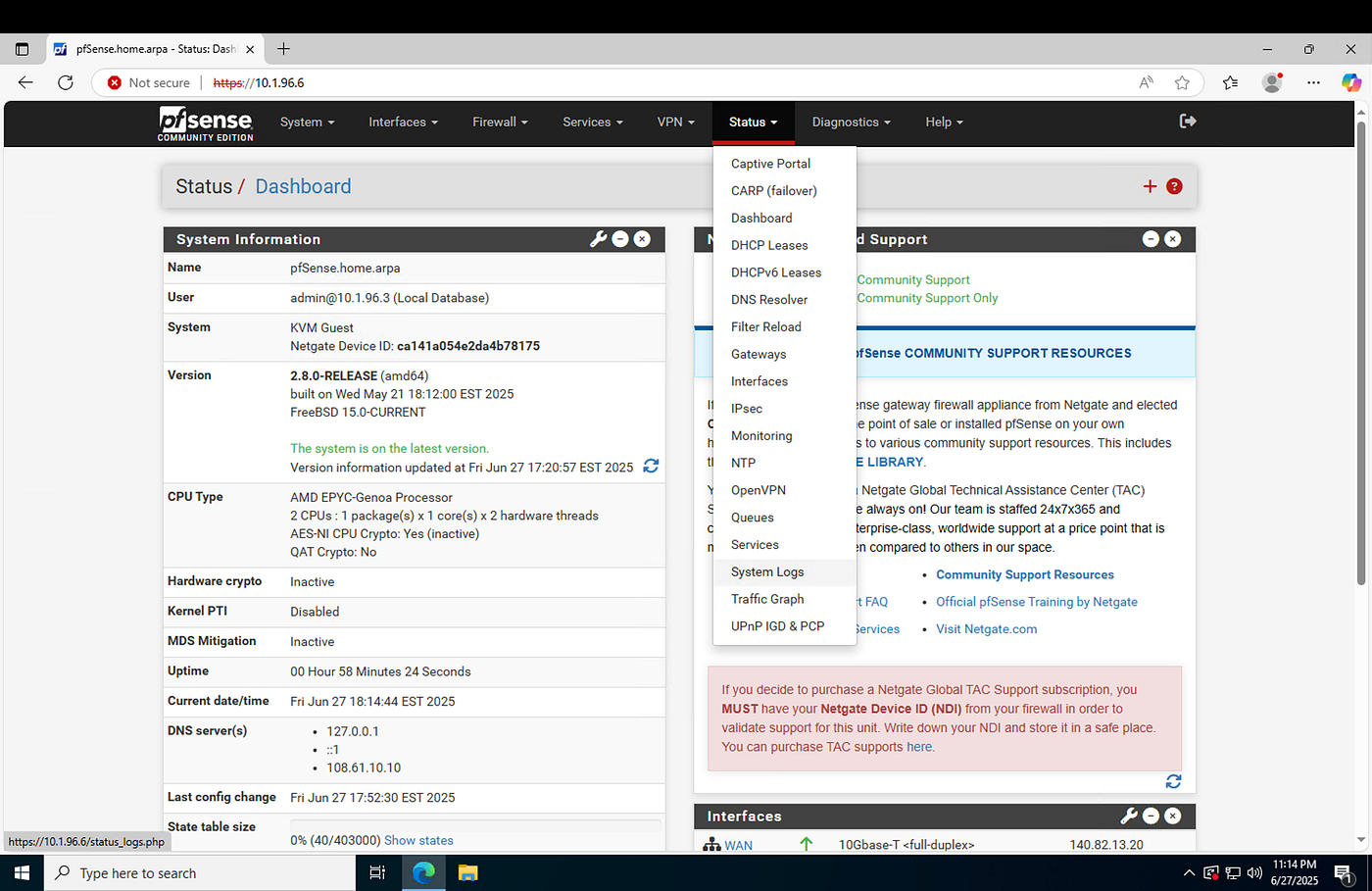 Expanding My SOC Lab: Adding pfSense as Firewall, Routing Between 2 VPCs,  and Integrating with Splunk | by Marcus Paulo | Medium