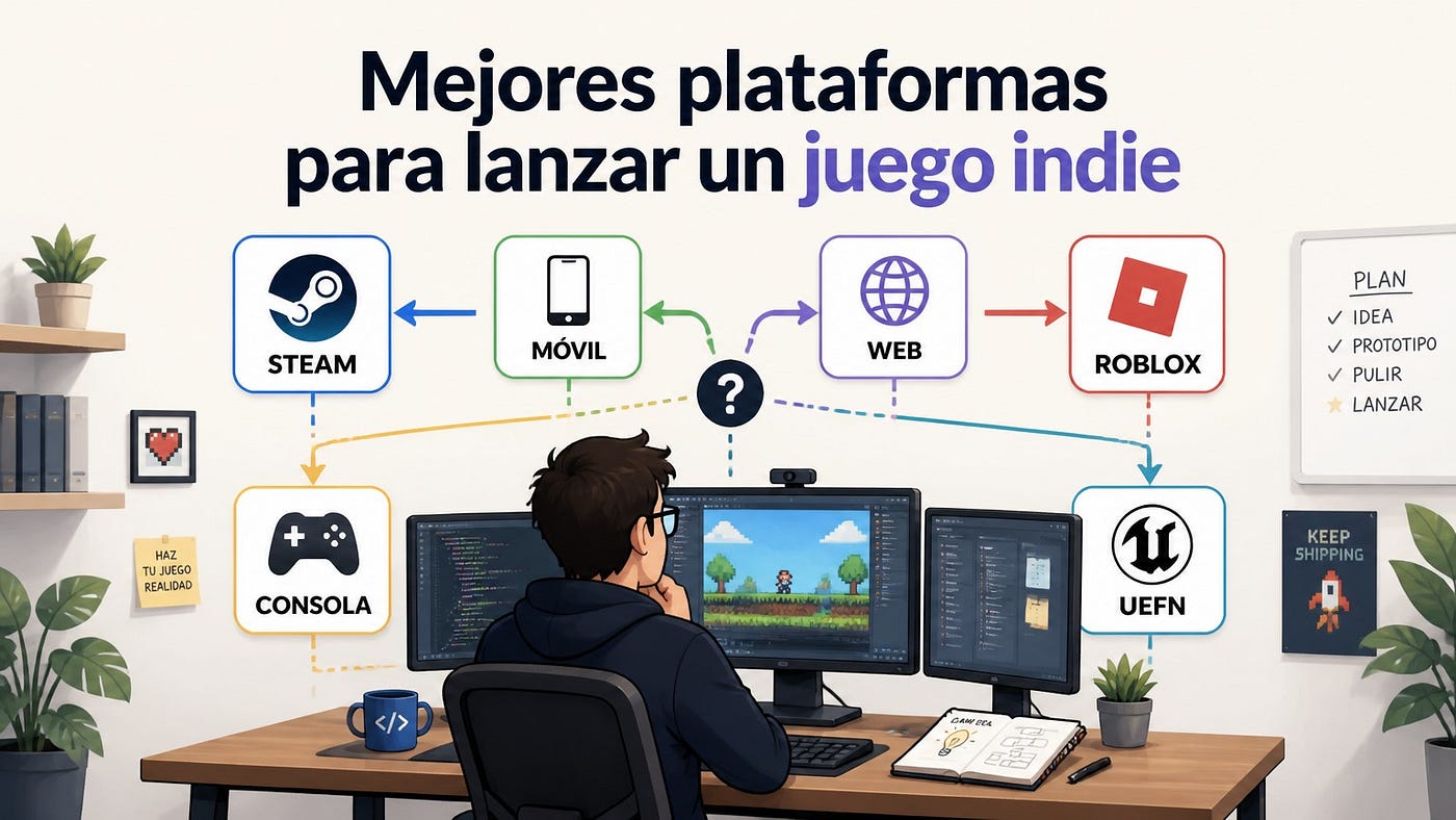 “Dónde lanzar tu juego indie (y por qué la respuesta no es siempre Steam)”