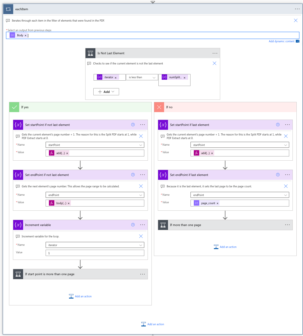 Split a PDF Document with Power Automate