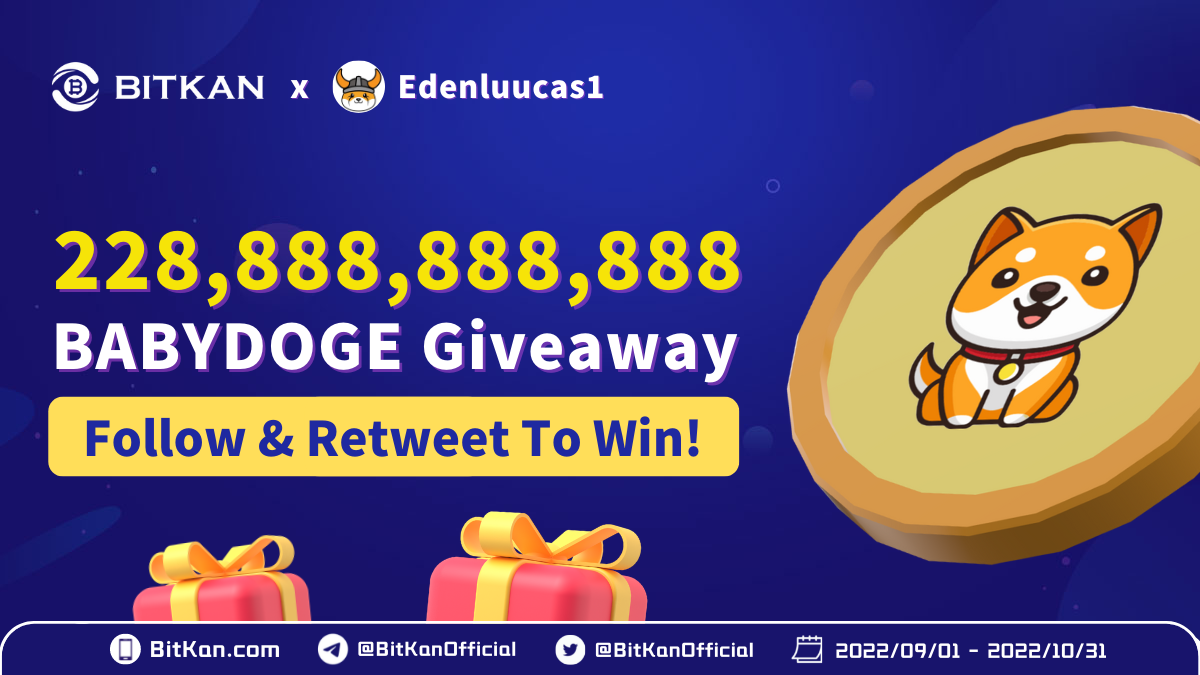 228,888,888,888 Baby Doge Coin (BABYDOGE) Airdrop Giveaway By BitKan  Cryptocurrency Exchange | by BitKan | BitKan Hub | Medium