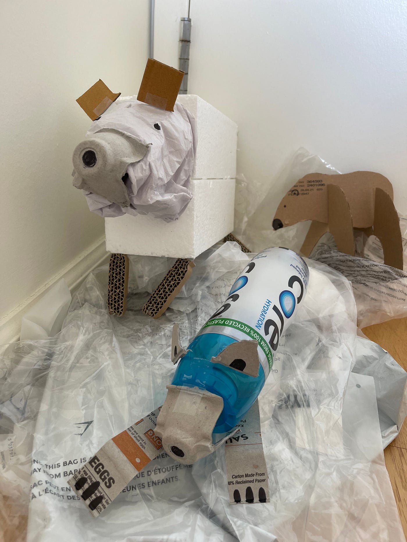 Polar Bear made from Recycled Materials | by Erika Noma | Ideation
