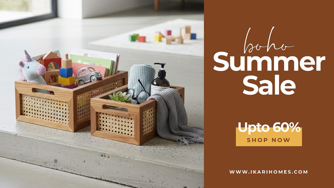 Stylish Storage Solutions with IkariHomes Rattan Baskets