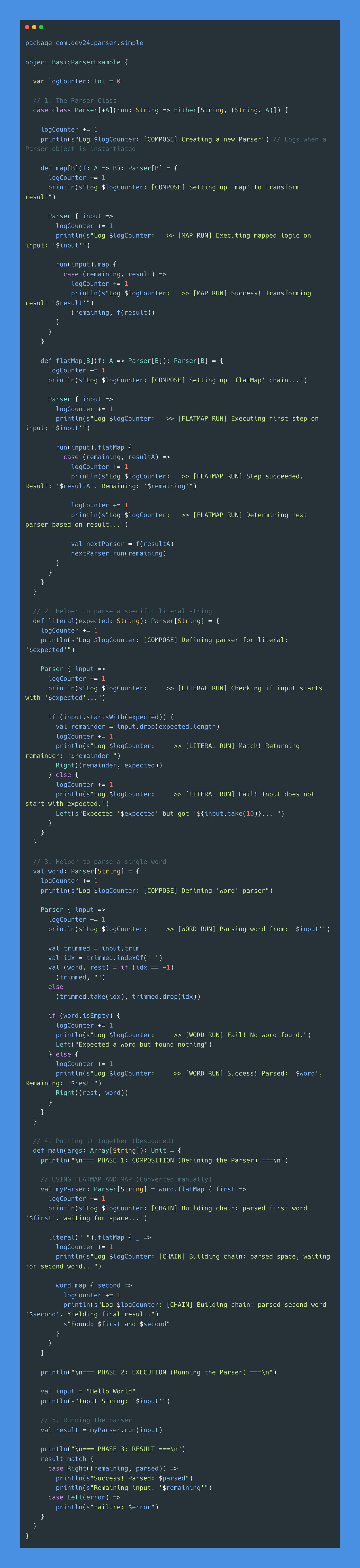 Welcome to the first Post of a two-part deep dive into Scala Parser Combinators.