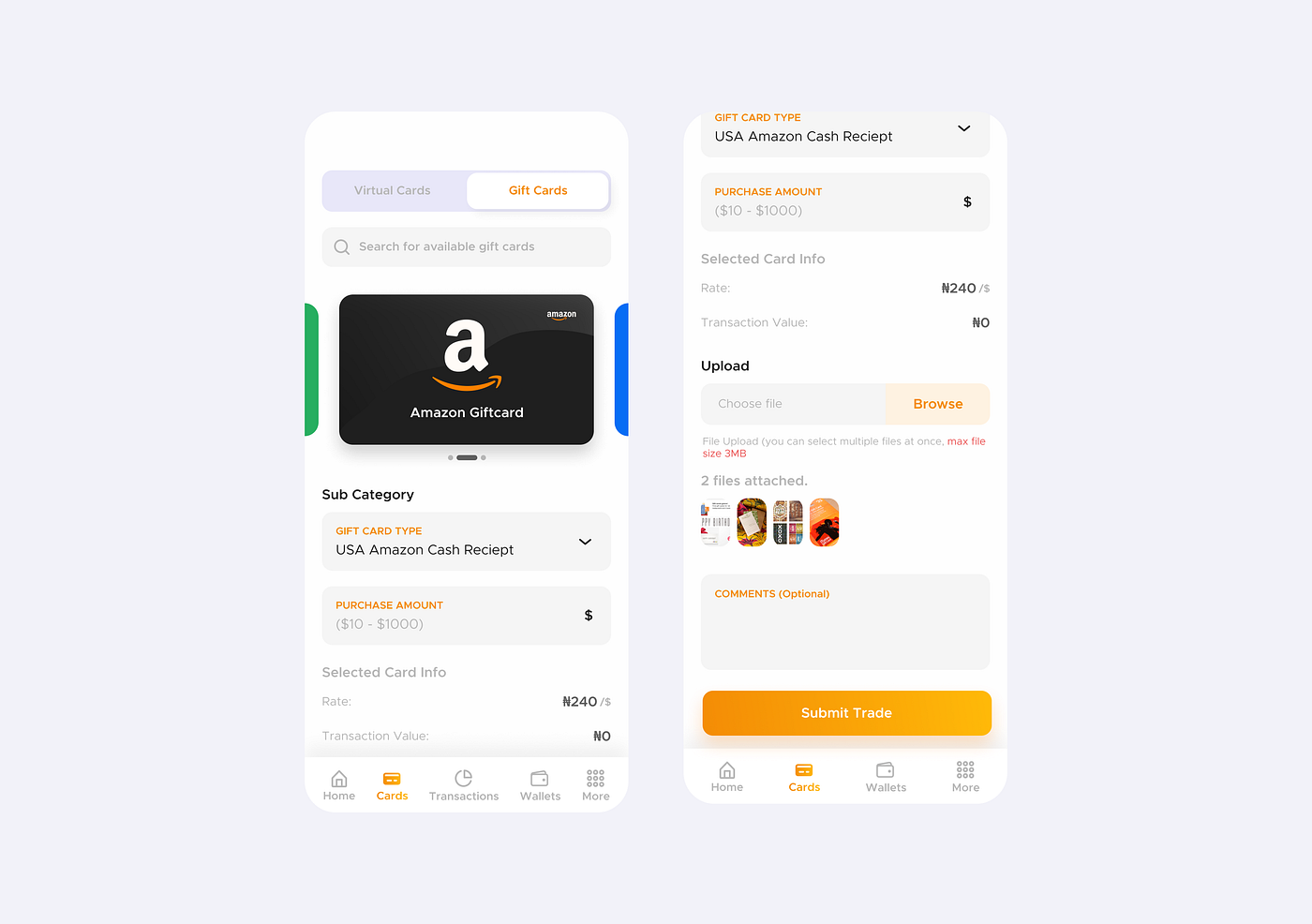Kwiq (f.k.a King Cards)Bitcoin & Giftcards App — The UX Case Study | by  Frankpeter Ani | Medium