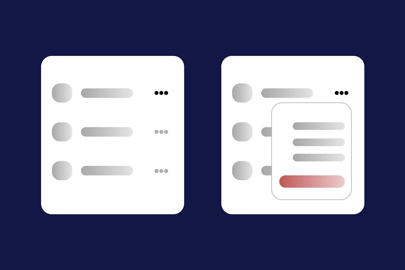 Generic UI discussion.. three dots menu - 🏷️ General