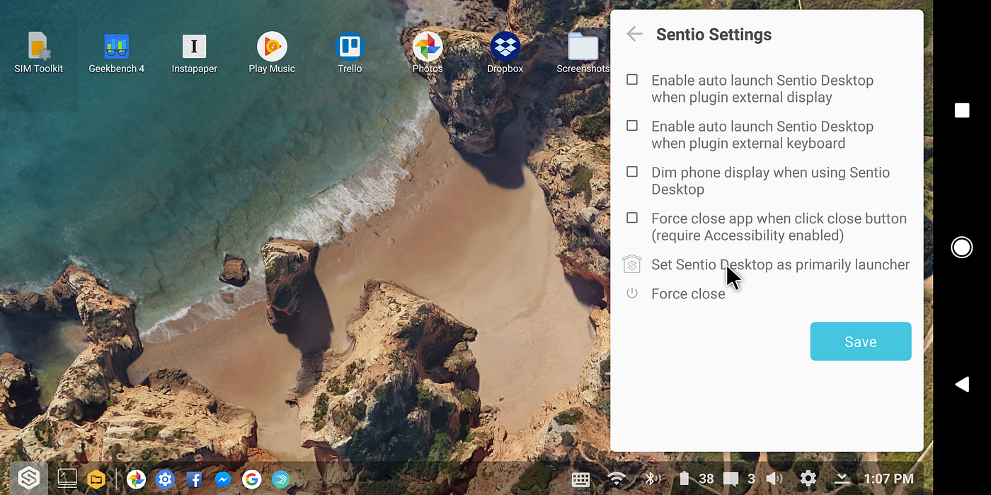 Sentio Desktop Features & Limitations (Part 1)