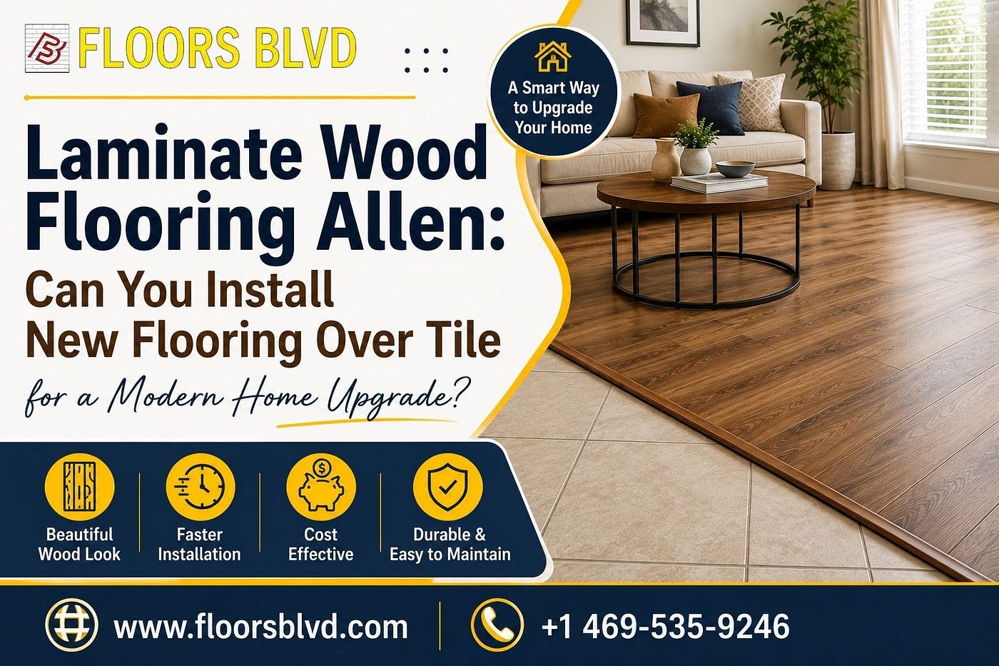 Laminate Wood Flooring Allen: Can You Install New Flooring Over Tile for a Modern Home Upgrade?