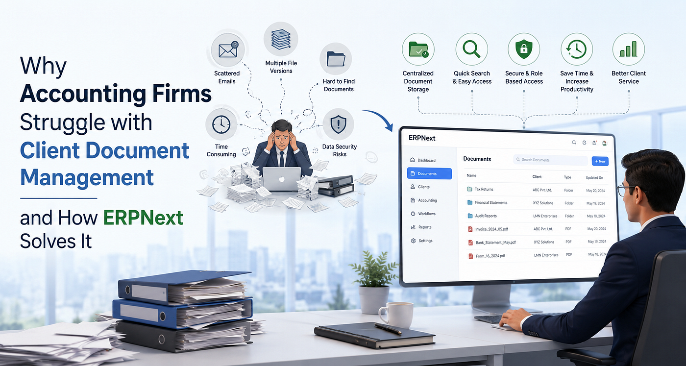 Why Accounting Firms Struggle with Client Document Management and How ERPNext Solves It
