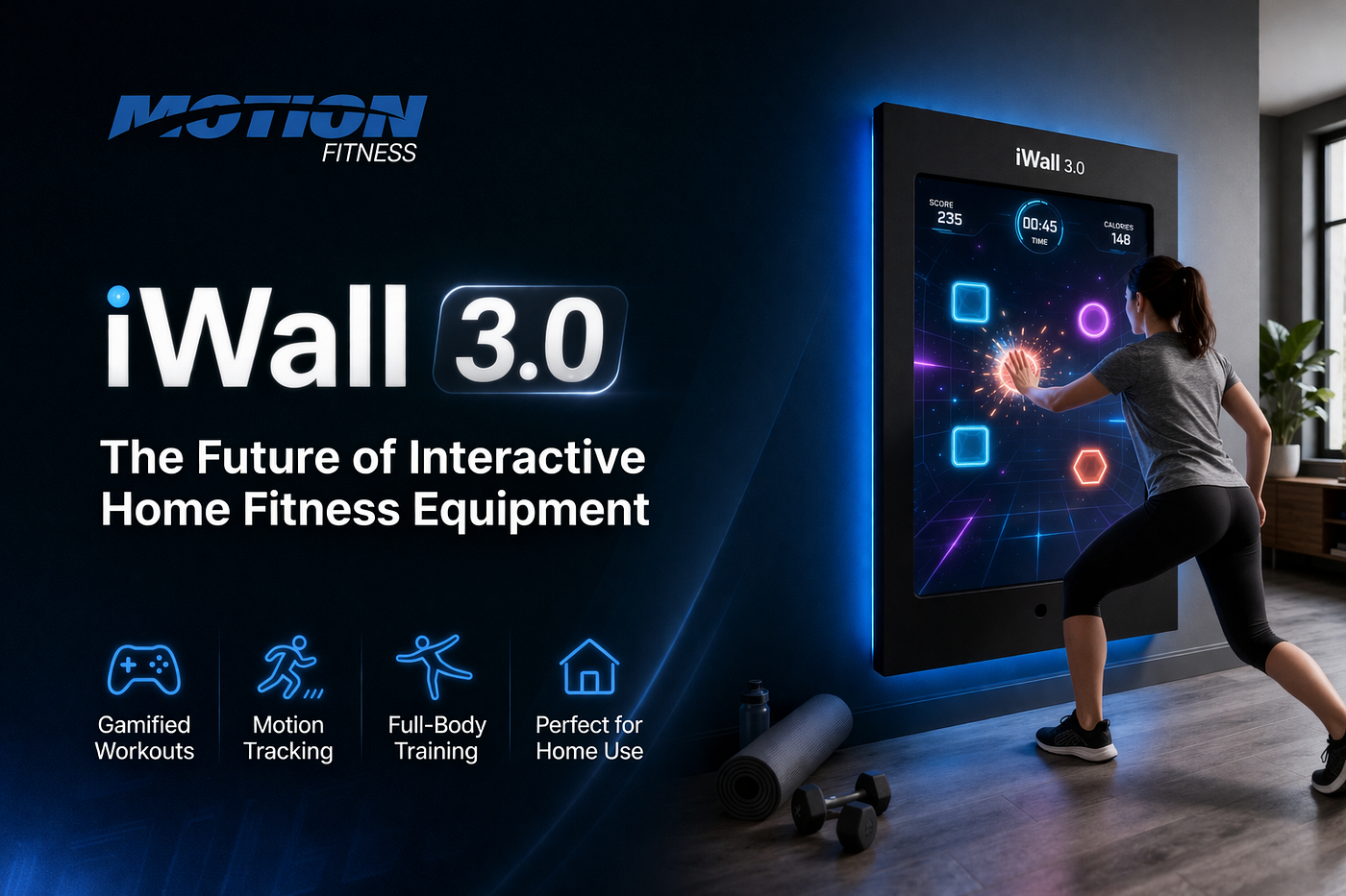 Experience Next-Level Workouts with iWall 3.0 Home Fitness System
