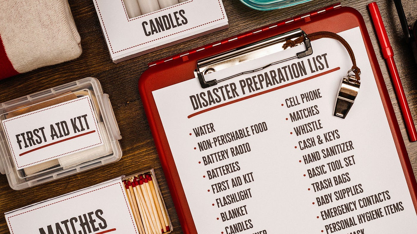 What Products or Services Are Recommended for Being Prepared for Disasters?