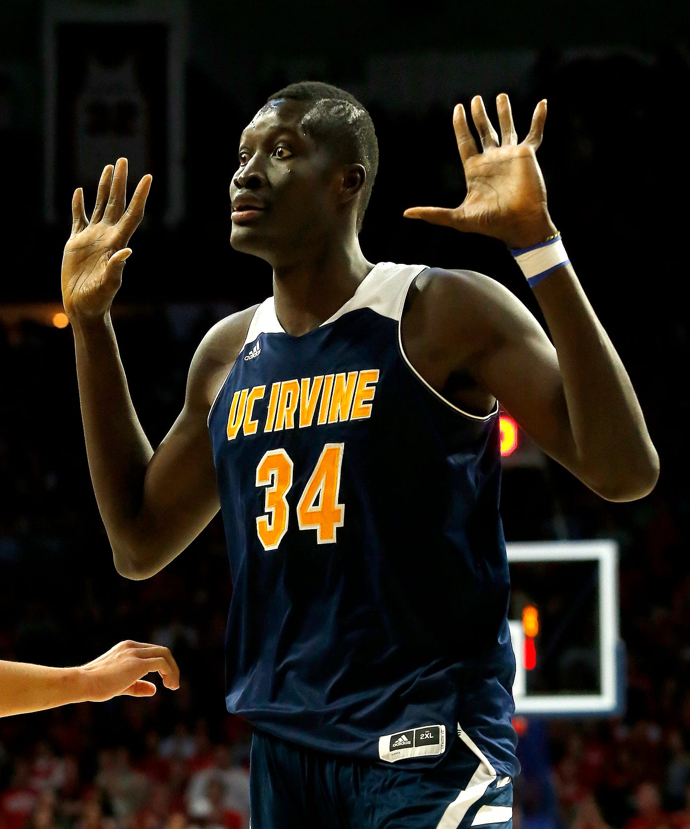 A Mountain Among Boys. At 7 foot 6 and 300 pounds UC Irvine by